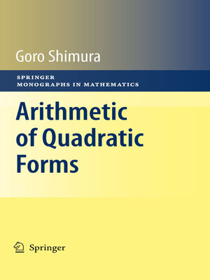 cover image of Arithmetic of Quadratic Forms